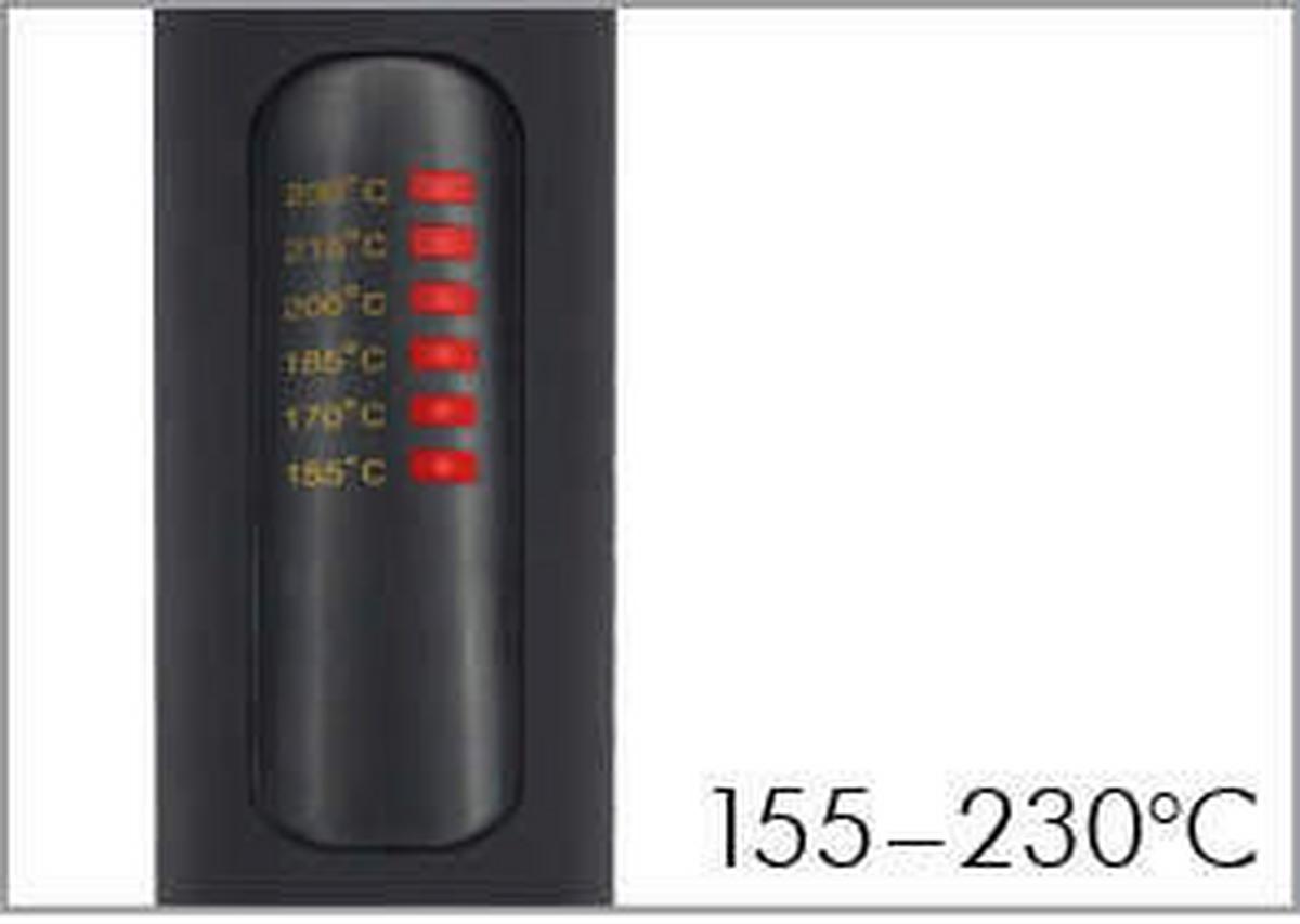 Glätteisen Glamour 155-230 °c Bereitschaftsanzeige - Goldfarben/Schwarz, MODERN, Kunststoff (34/3,2/2,8cm)