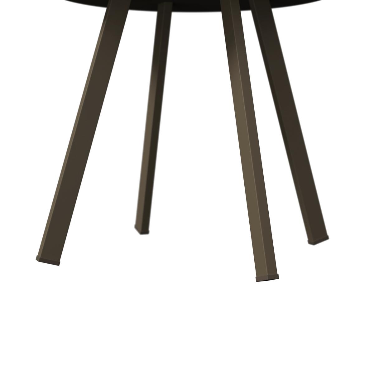 Balkonset Memphis - Braun, MODERN, Textil/Metall (87,5/78,5/61cm) - Beldano