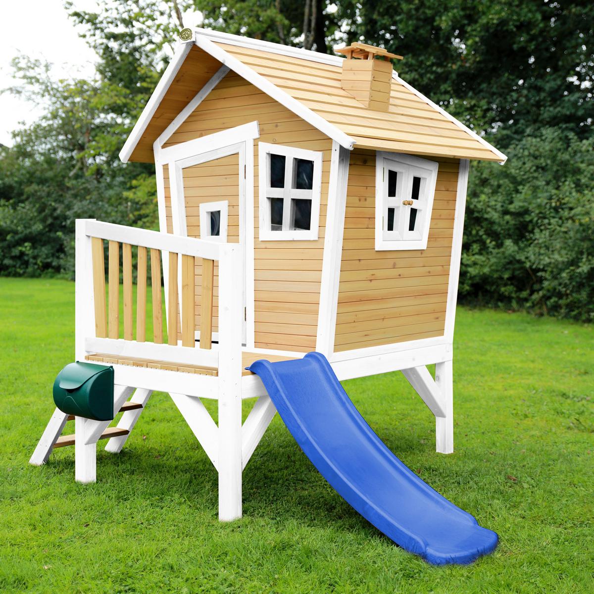 Spielhaus A030.045.31 - Blau/Braun, KONVENTIONELL, Holz/Kunststoff (264/203/177cm) - Ambia Garden