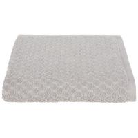 Duschtuch Elena Baumwolle 450 G/M2 Silber 70x140 cm - Silberfarben, MODERN, Textil (70/140cm) - Luca Bessoni