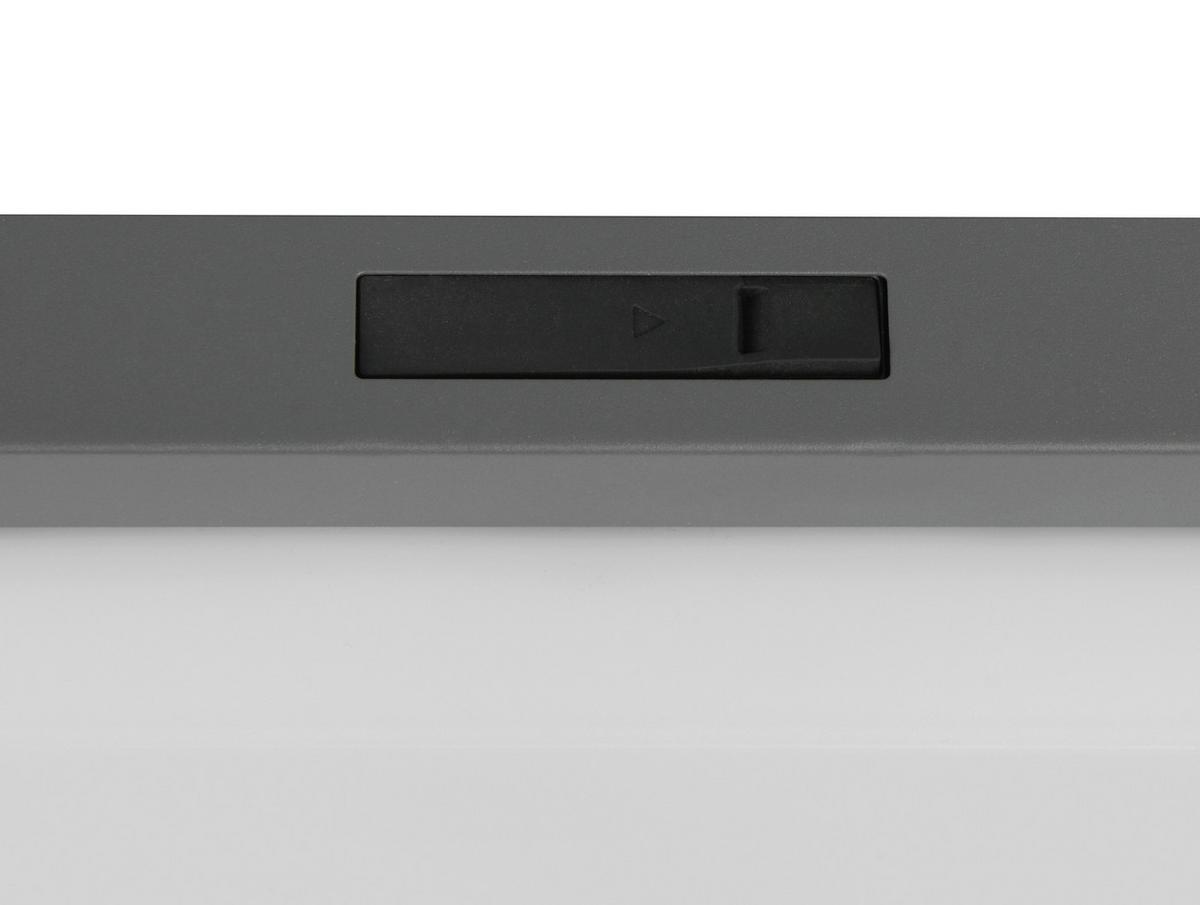 Außendeckenleuchte Bermejo Anthrazit Weiß B: 30cm - Anthrazit/Weiß, Basics, Kunststoff/Metall (30/5,7/30cm)