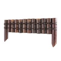 Beeteinfassung Bambus Gebunden 90x20-35 Cm Holz Braun - Braun, Basics, Holz (90/20/35cm)