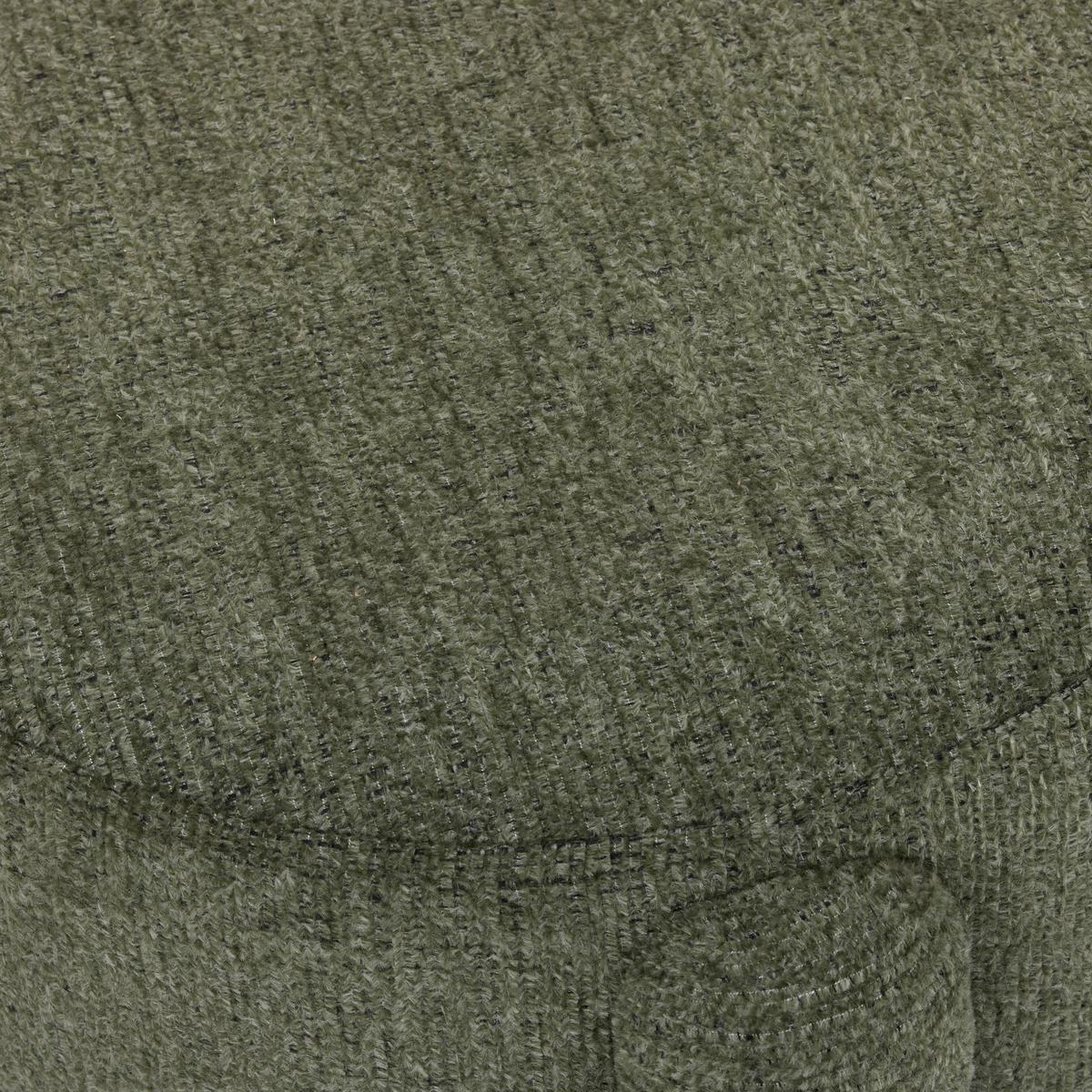 Taburetka LEONIE, zelená ženilka, max. 120 kg - zelená, Lifestyle, kompozitné drevo/textil (47/47/42cm) - Mömax