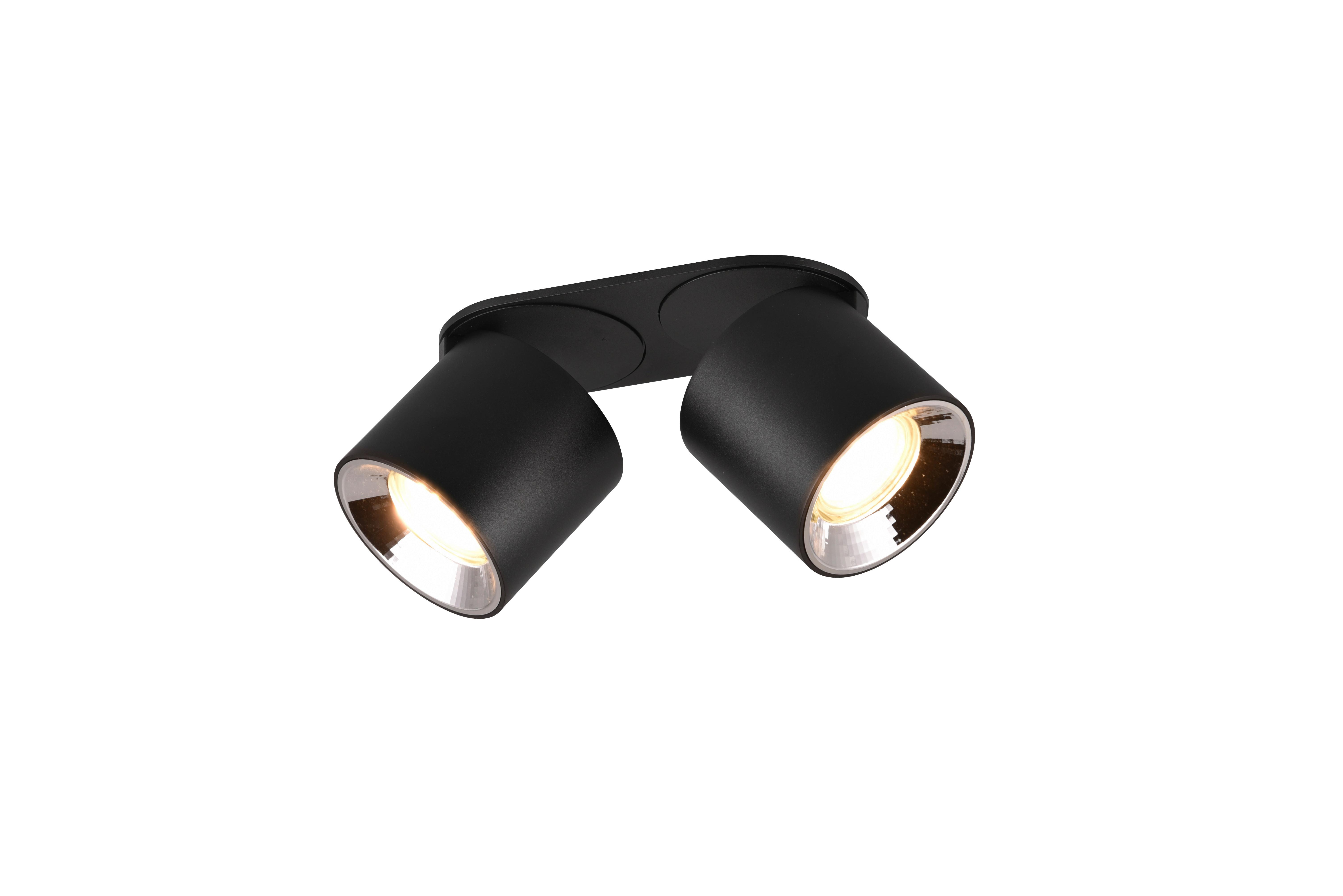 Strahler 651000232  Guayana - Schwarz, Basics, Metall (8,7/18/12cm) - Trio Leuchten