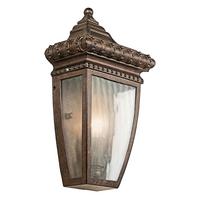 Außenwandleuchte 60W Metall Glas, Wandmontage - Bronzefarben, Natur, Glas/Metall (17.1/29.8/9.5cm) - Elstead Lighting