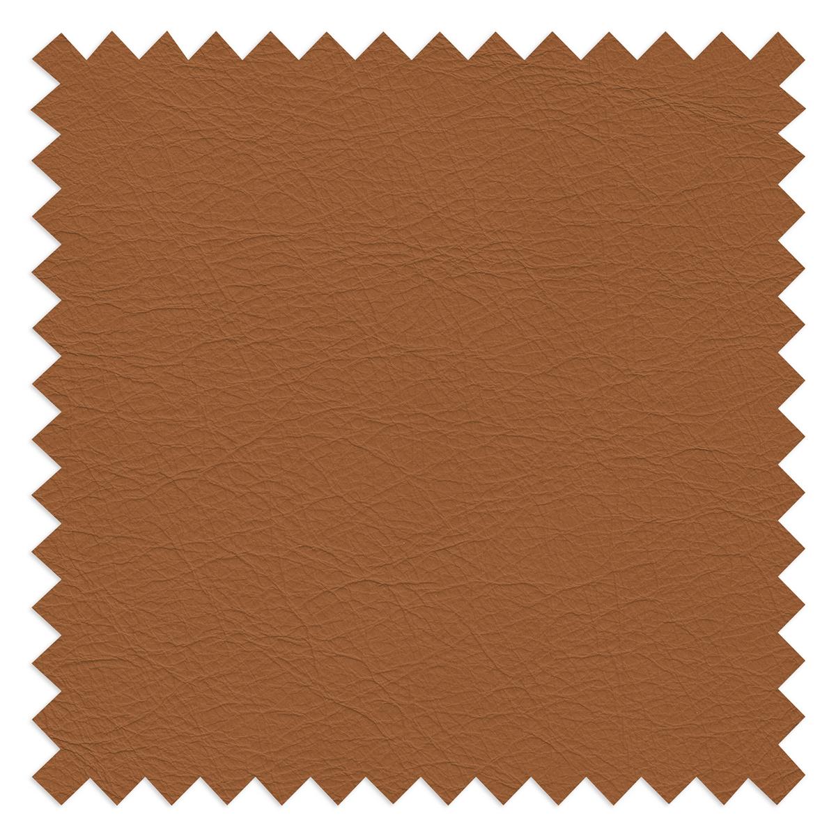 Ecksofa Spring Cognac Chrom, S: 250x273 cm - Chromfarben/Cognac, Design, Leder (250/273cm) - Livetastic