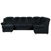 Wohnlandschaft Boston Schwarz Chenille - Schwarz, KONVENTIONELL, Textil (165/333/216cm) - Livetastic