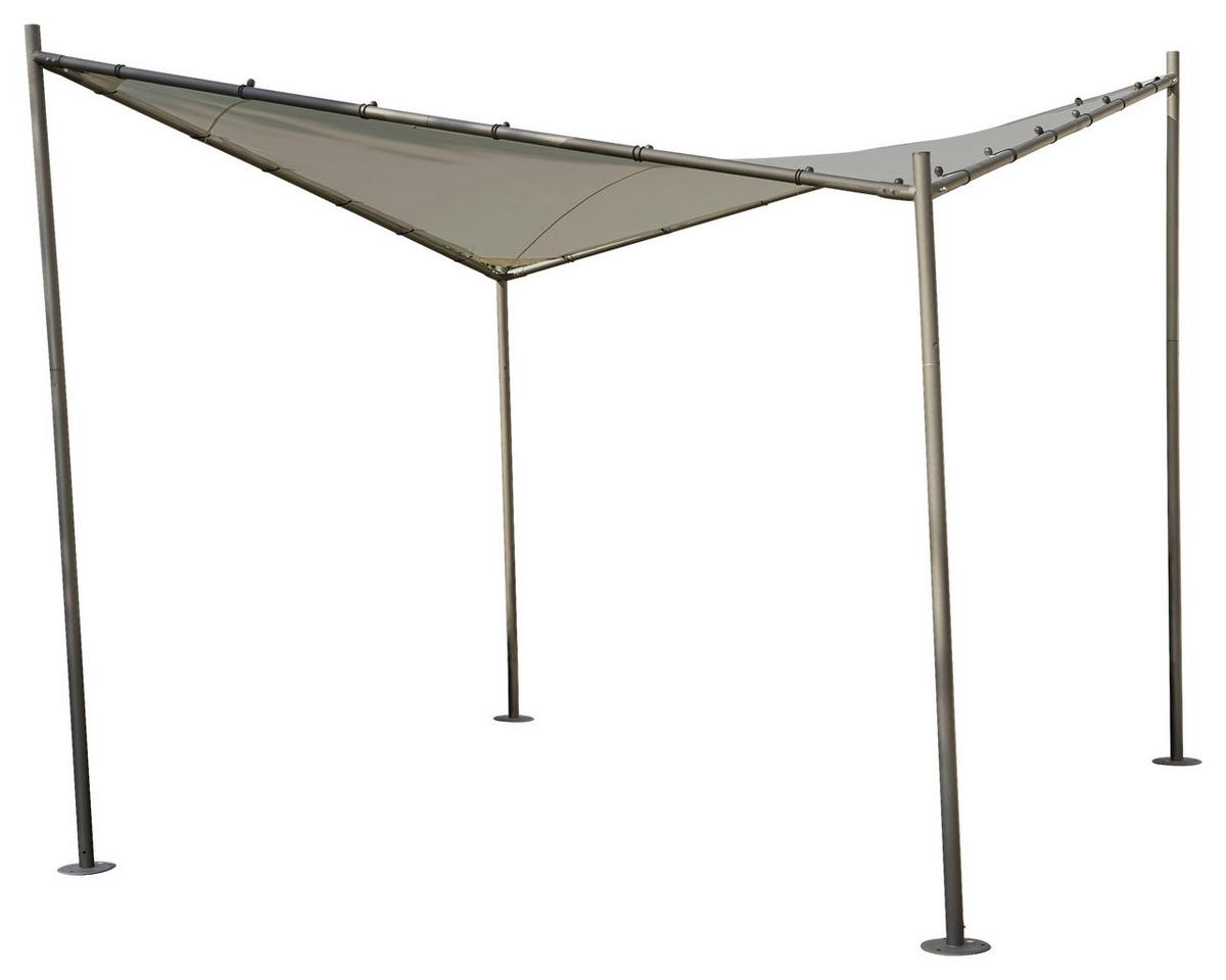 Pavillon Berlino 300x300 Cm - Anthrazit/Hellgrau, KONVENTIONELL, Textil/Metall (300/209/300cm) - Siena Garden