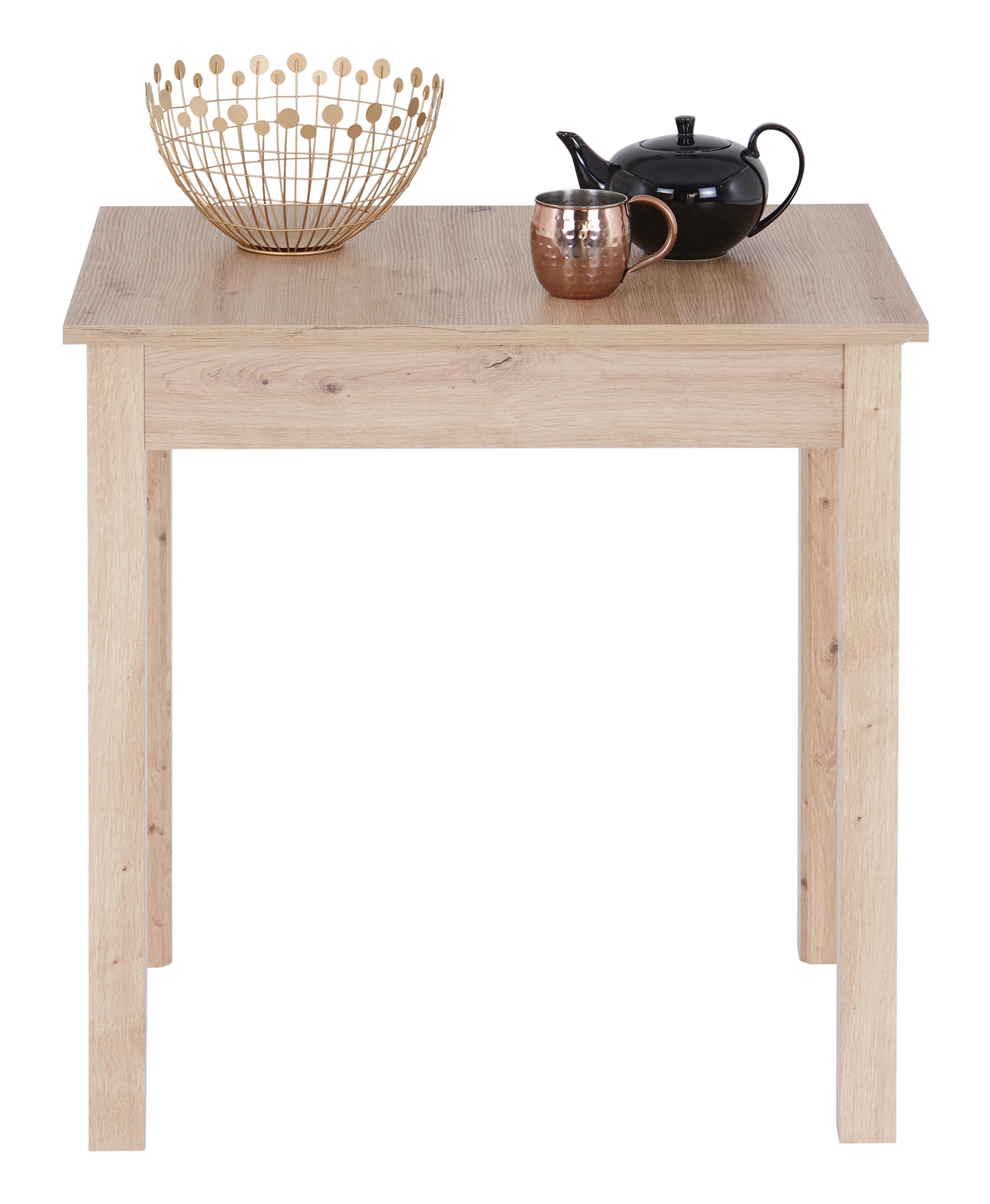 Esstisch Brick 75 - Eiche Artisan, KONVENTIONELL, Holzwerkstoff (75/76/55cm)