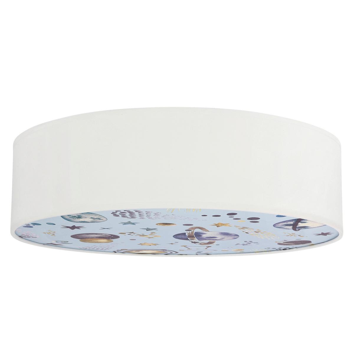 Kinderdeckenleuchte 31-38852 Kiddy Weltraum - Multicolor/Weiß, KONVENTIONELL, Kunststoff/Metall (38/38/14cm)