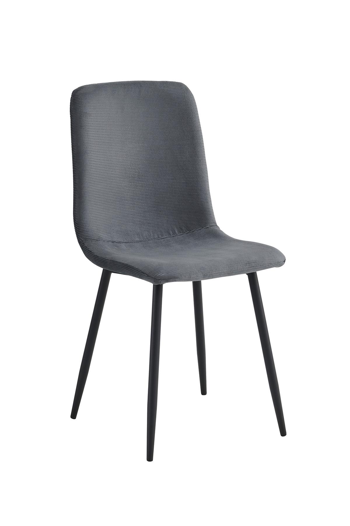 Stuhl-set Leipzig S 2er-Set - Anthrazit/Schwarz, MODERN, Textil/Metall (44/92/54cm) - MID.YOU