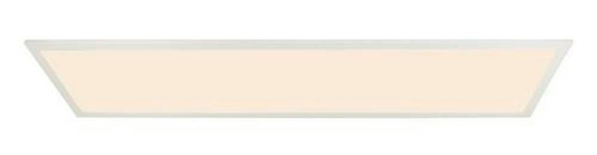 LED-Deckenleuchte Rosi L: 80 cm mit Fernbedienung - Opal/Weiß, Basics, Kunststoff/Metall (80/20/5,3cm) - Globo