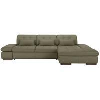 Rohová sedačka SANFINO, pravá, sivá pravá koža - sivá/chrómová, Konventionell, kov/koža (305/79-96/199cm) - Premium Living