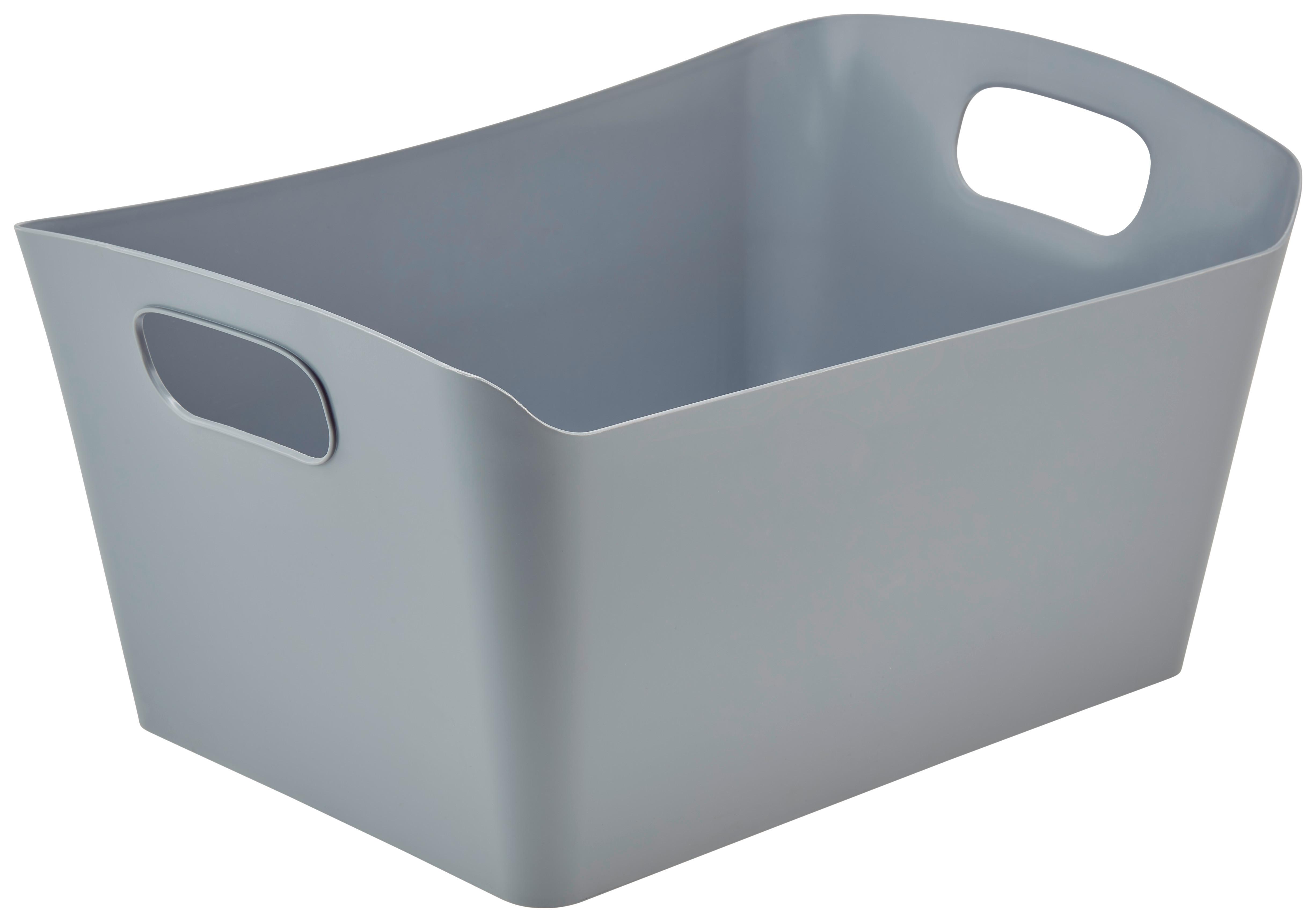 Aufbewahrungsbox Amra Stapelbar Kunststoff 15l - Dunkelgrau, Basics, Kunststoff (47/30/24cm) - Homezone