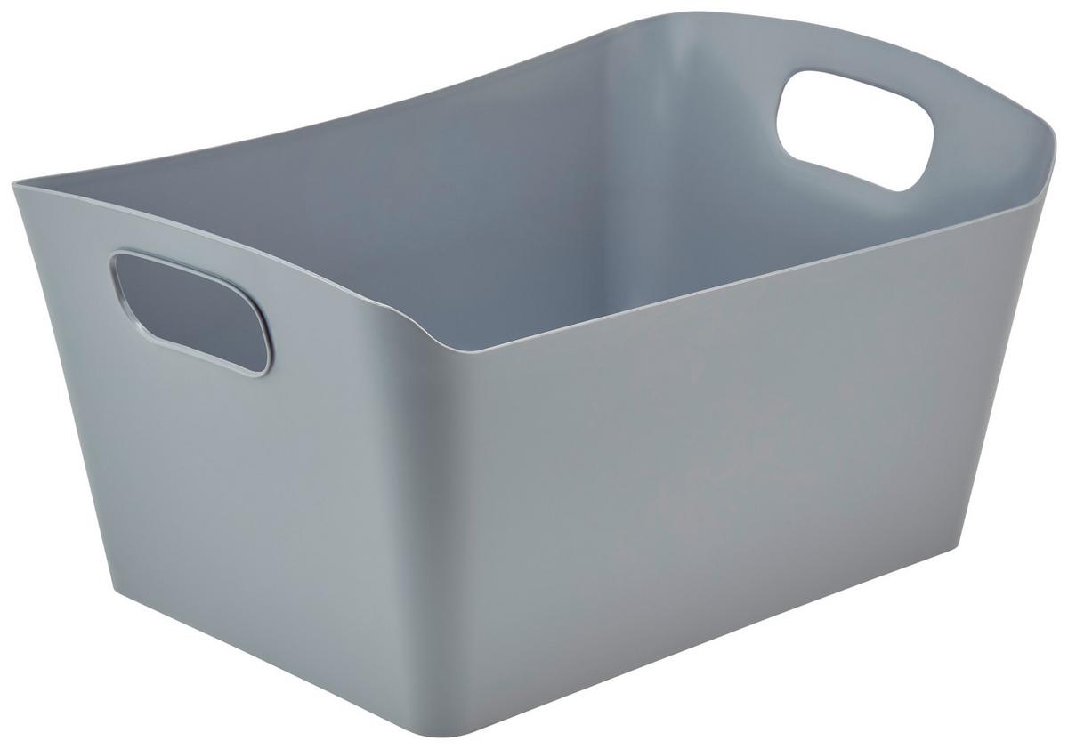Aufbewahrungsbox Amra Stapelbar Kunststoff 15l - Dunkelgrau, Basics, Kunststoff (47/30/24cm) - Homezone