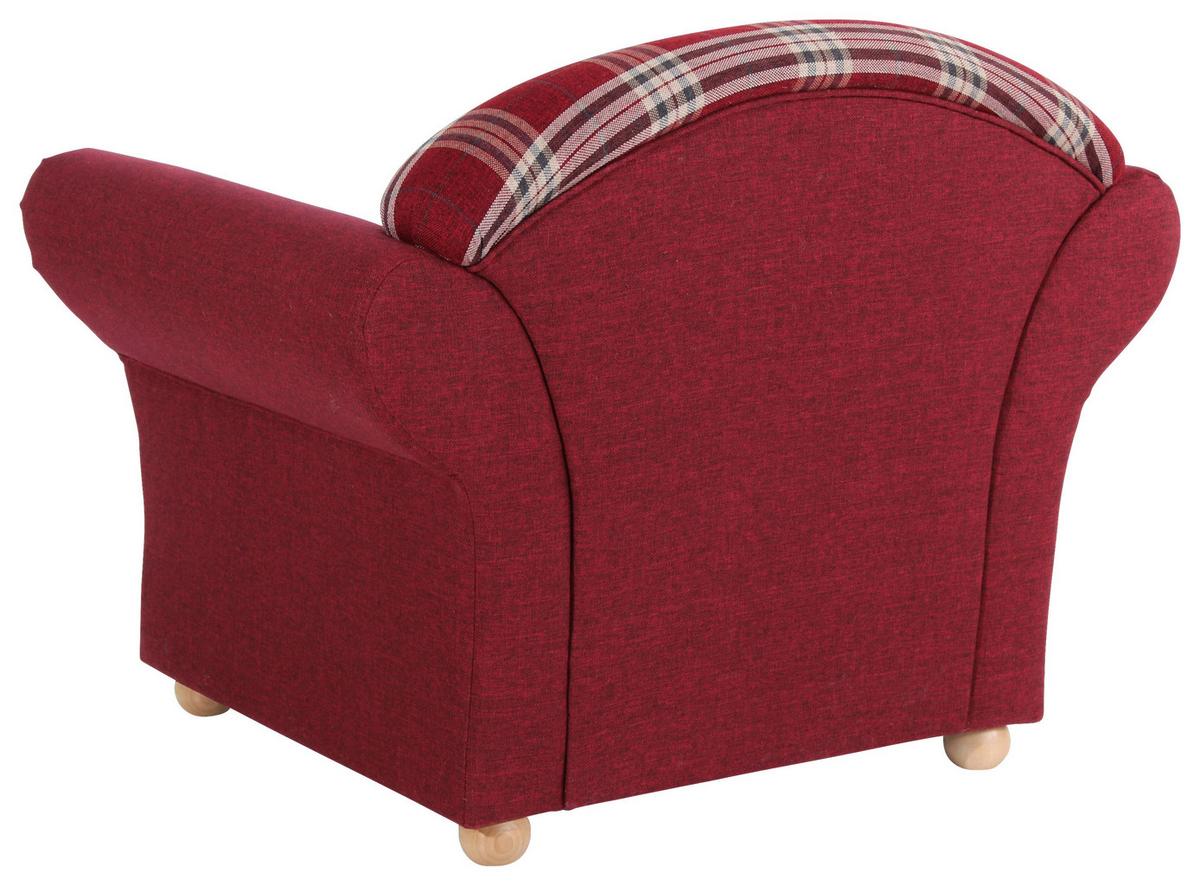 Polstersessel Mit Armlehnen Corona Rot - Buchefarben/Rot, Design, Textil (96/85/81cm) - Max Winzer