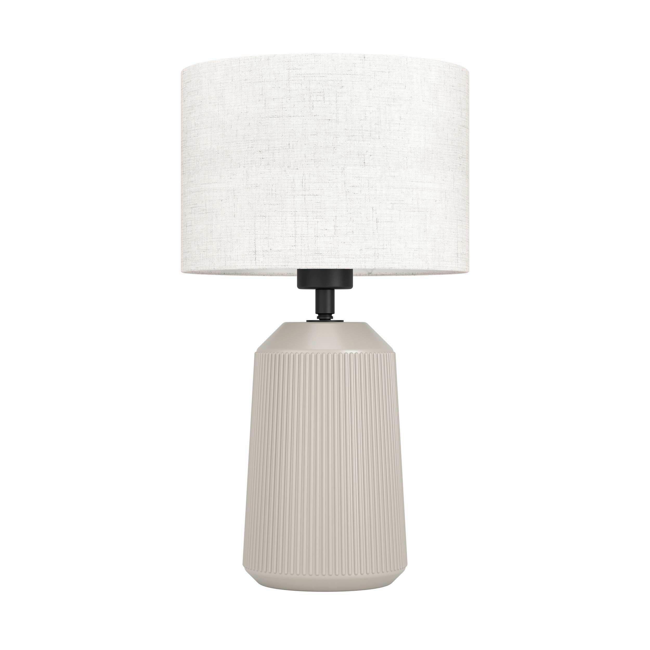 Tischleuchte 900823 Capalbio - Sandfarben/Weiß, Basics, Keramik/Textil (23,00/41,00cm) - Eglo