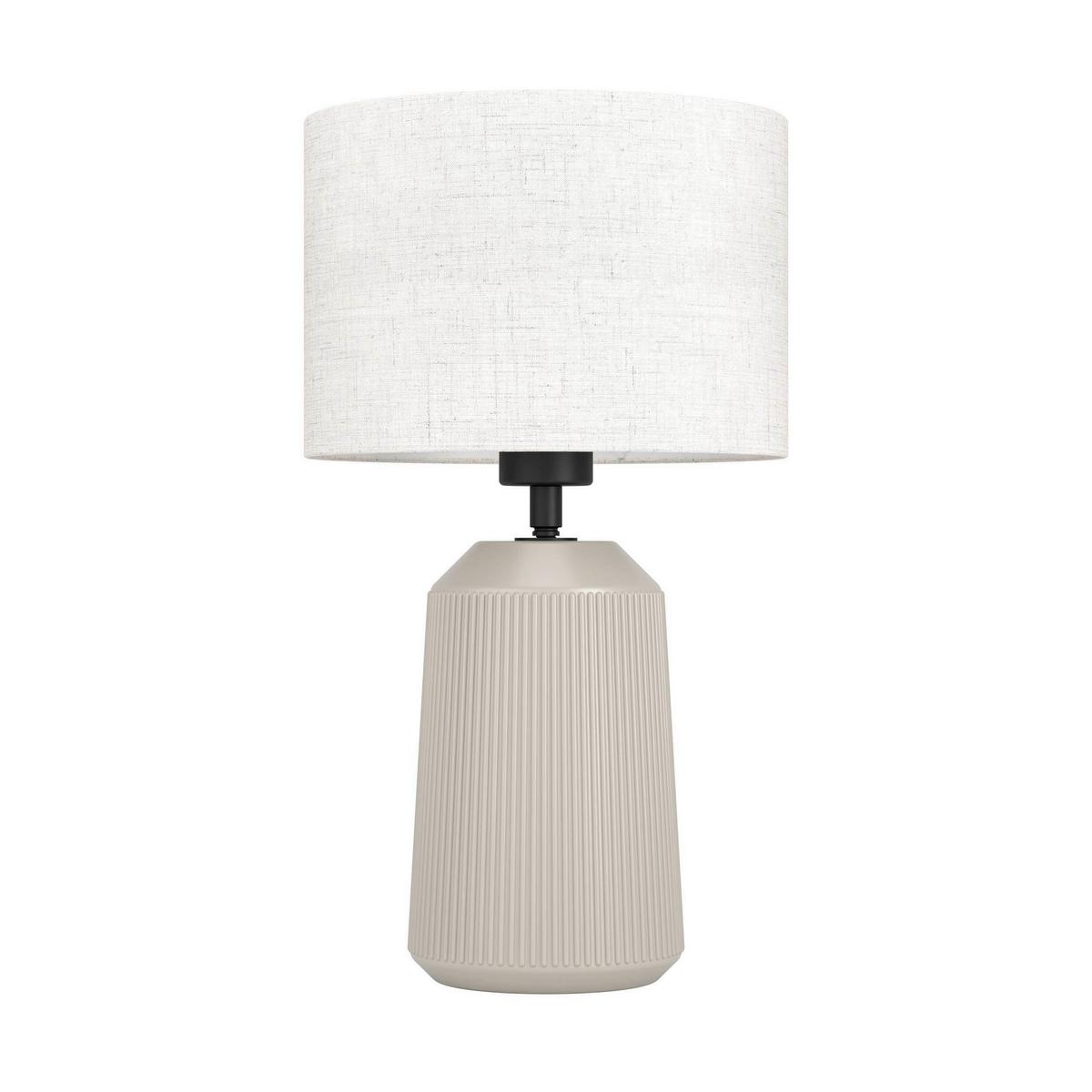 Tischleuchte 900823 Capalbio - Sandfarben/Weiß, Basics, Keramik/Textil (23,00/41,00cm) - Eglo