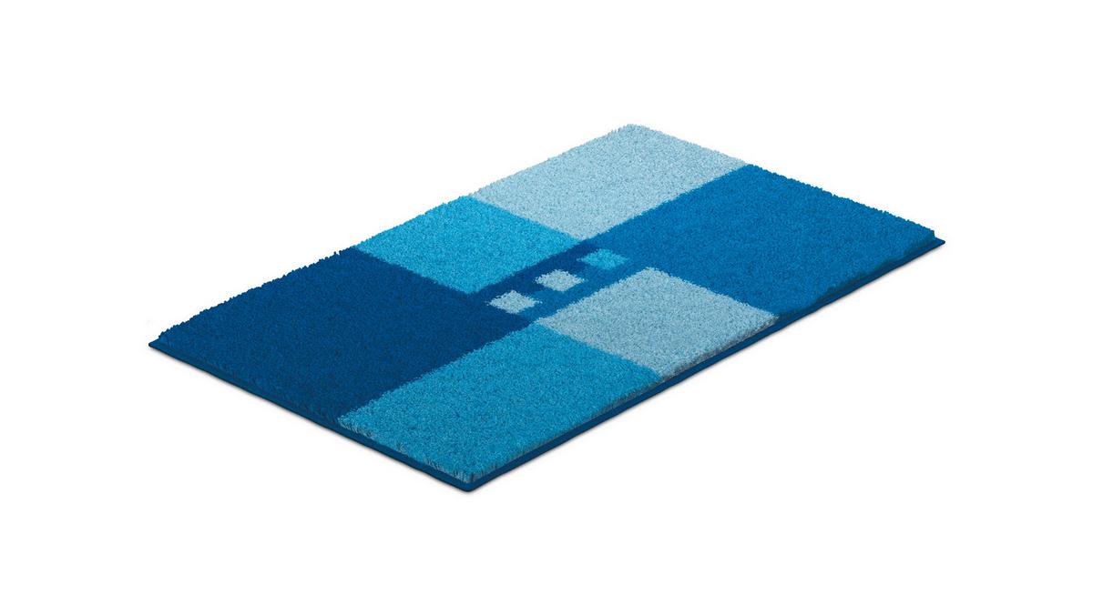Badematte Merkur - Blau, Basics, Textil (50/80cm) - Grund