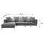 Wohnlandschaft in L-Form Preston 162x280 cm - Chromfarben/Dunkelgrau, MODERN, Textil (162/280cm)
