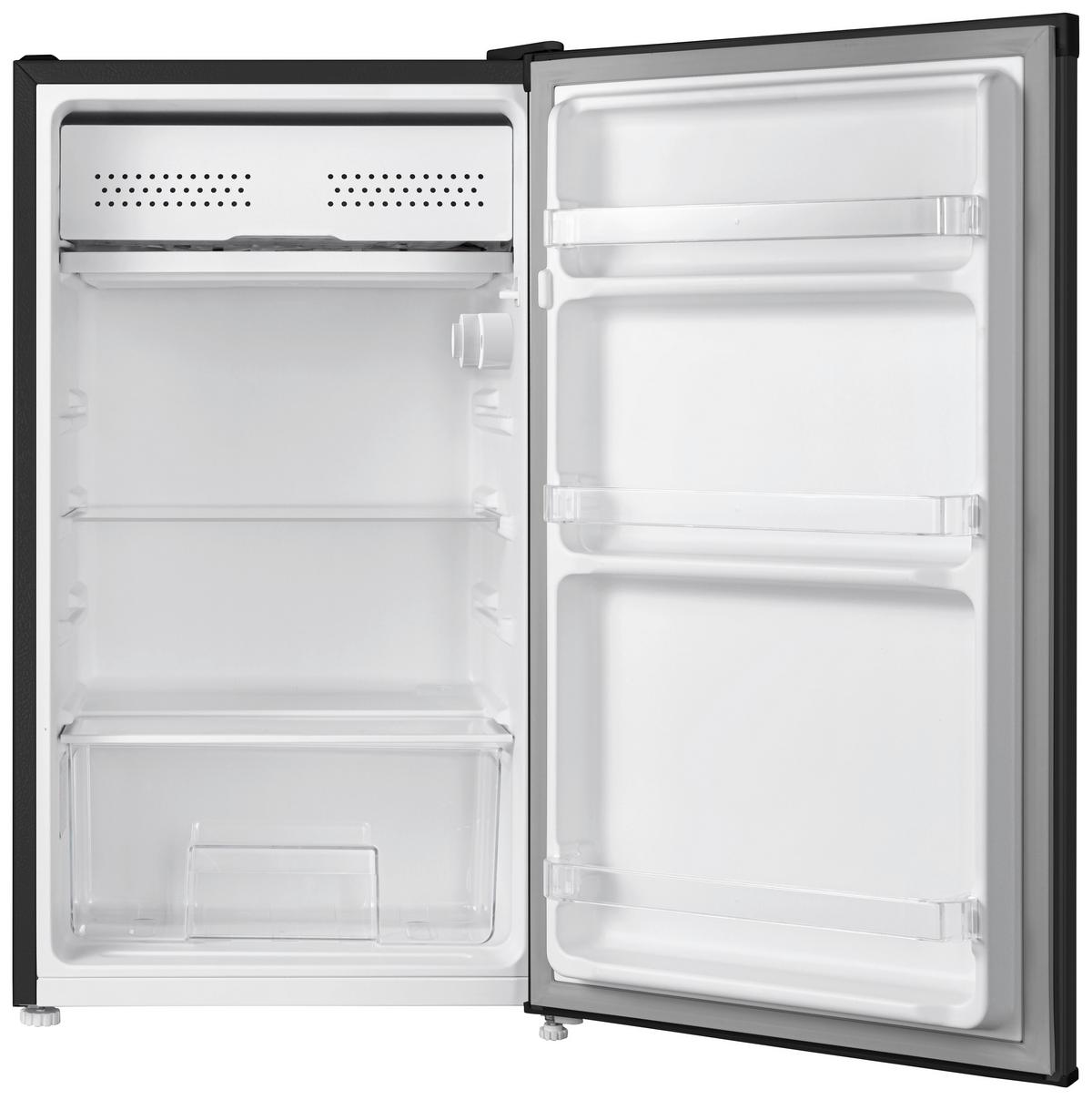 KÜHLSCHRANK Schwarz B: 47,4 cm - Schwarz, Basics, Glas/Kunststoff (47,4/83,1/44,7cm) - Respekta