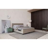 Boxbett mit Topper 140x200 Andorra - Beige/Schwarz, MODERN, Holz/Holzwerkstoff (140/200cm) - MID.YOU