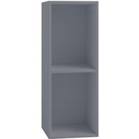 Regál na vinylové desky Platto, š. 34cm - šedá, Basics, kompozitní dřevo (34/72/30cm) - MID.YOU