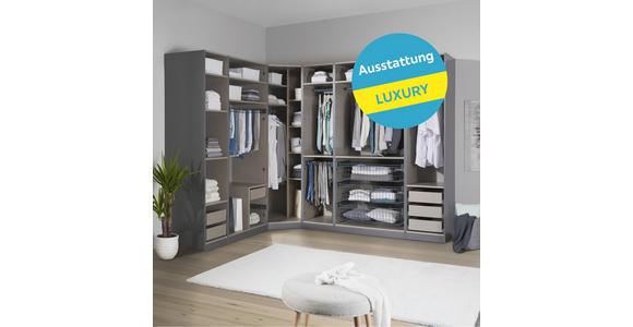 Offener Kleiderschrank Mit Laden 273 cm Unit Anthrazit - Anthrazit, MODERN, Holzwerkstoff (273,4/210/227,8cm) - Ondega