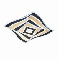 LED-Deckenleuchte Hero Schwarz B: 50 cm - Schwarz, Design, Metall (50/50/7,6cm) - Fischer & Honsel