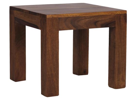 Beistelltisch Sheesham-Holz Massiv, Echtholz + Wasserlack - Sheeshamfarben, Design, Holz (45/45/40cm) - MID.YOU Beistelltisch Sheesham-Holz Massiv, Echtholz + Wasserlack - Sheeshamfarben, Design, Holz (45/45/40cm) - MID.YOU