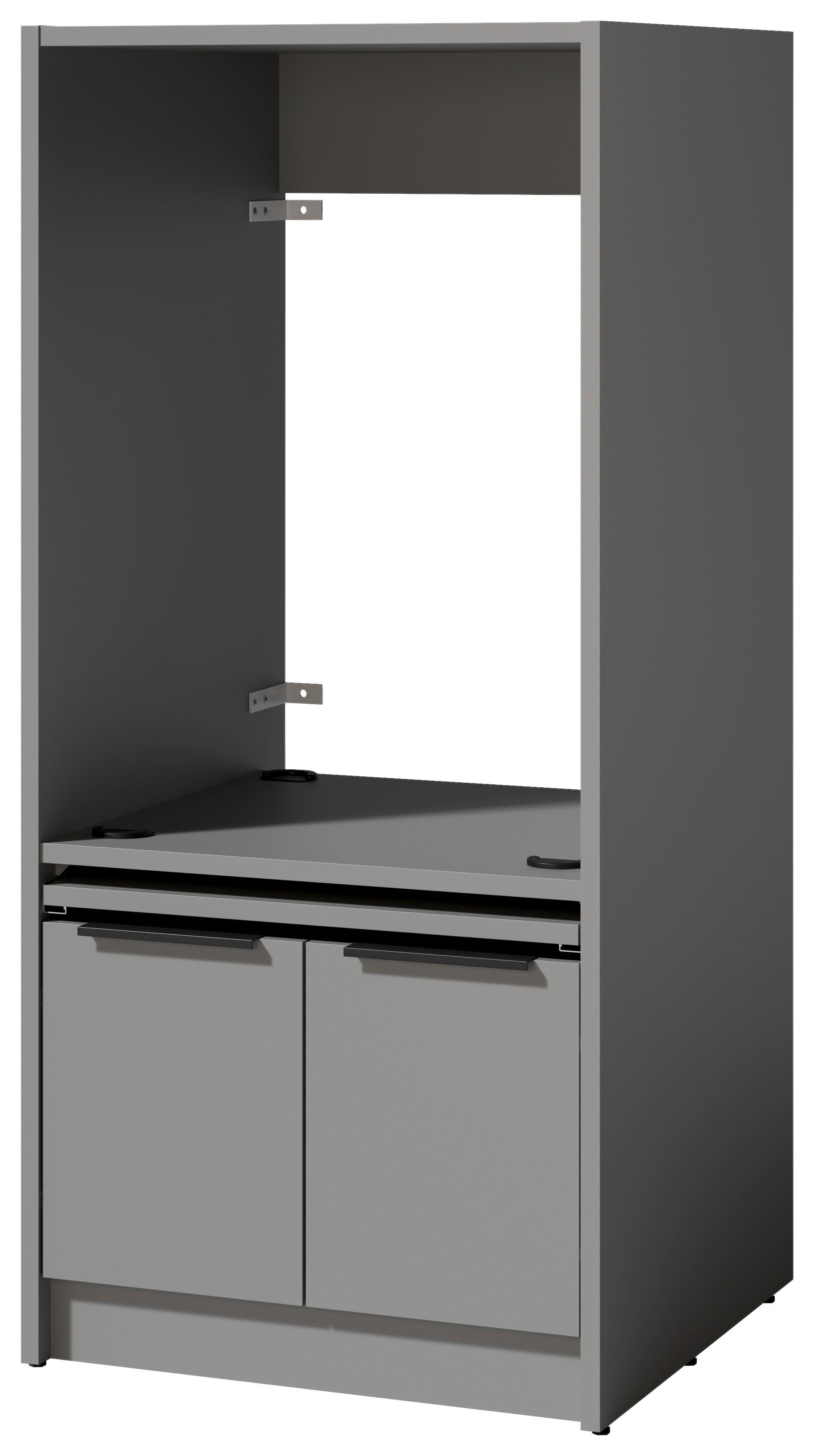 SKŘÍŇKA NAD PRAČKU TIDY HERO - šedá/černá, Basics, kov/kompozitní dřevo (70/150/68cm) - P & B