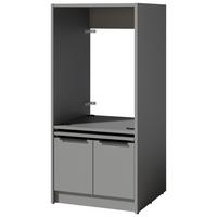 SKŘÍŇKA NAD PRAČKU TIDY HERO - šedá/černá, Basics, kov/kompozitní dřevo (70/150/68cm) - P & B