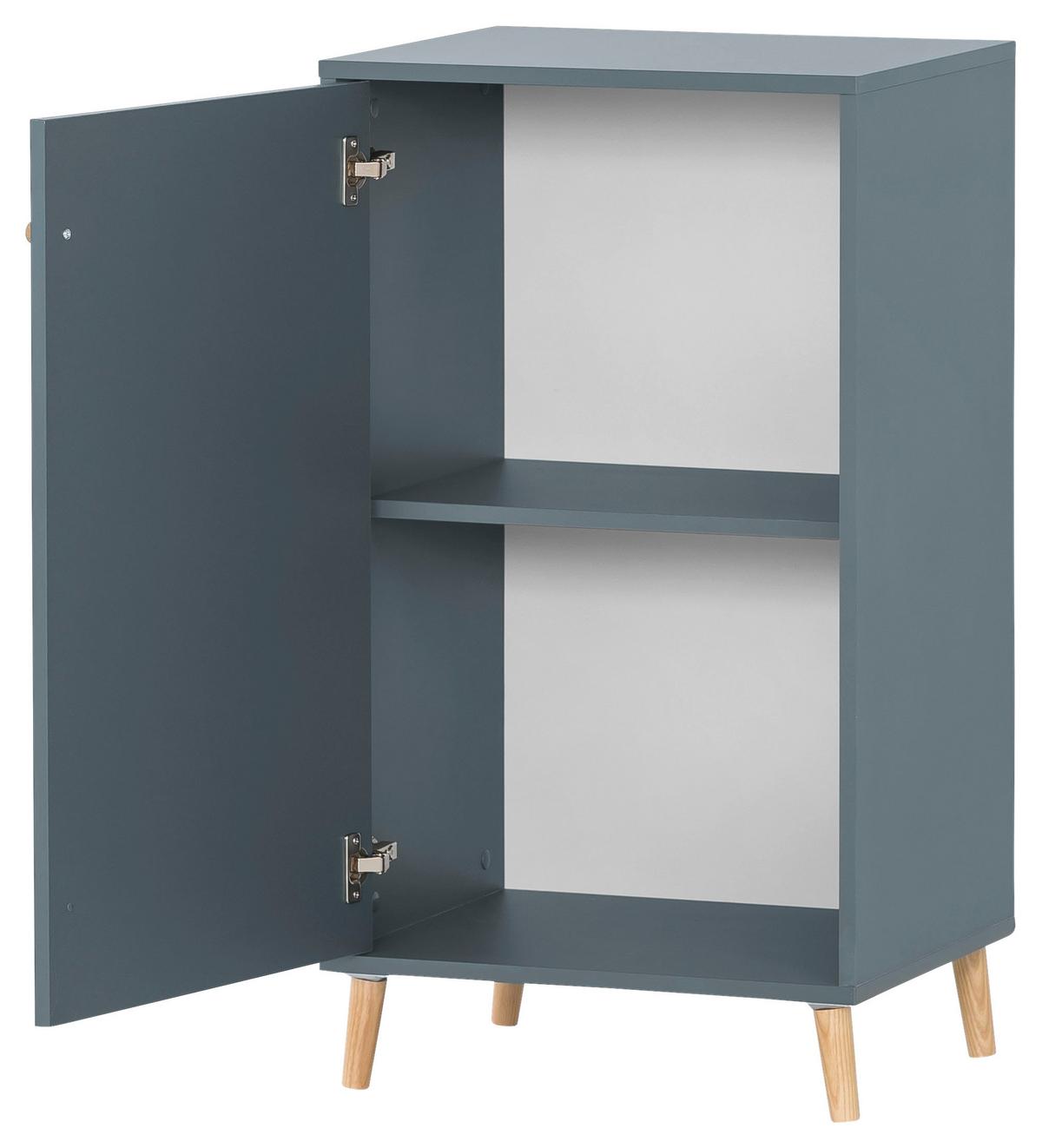 Aktenschrank Serie 500 Blau B: 50,95 cm - Blau, MODERN, Holzwerkstoff (50,95/92,6/41cm) - MID.YOU