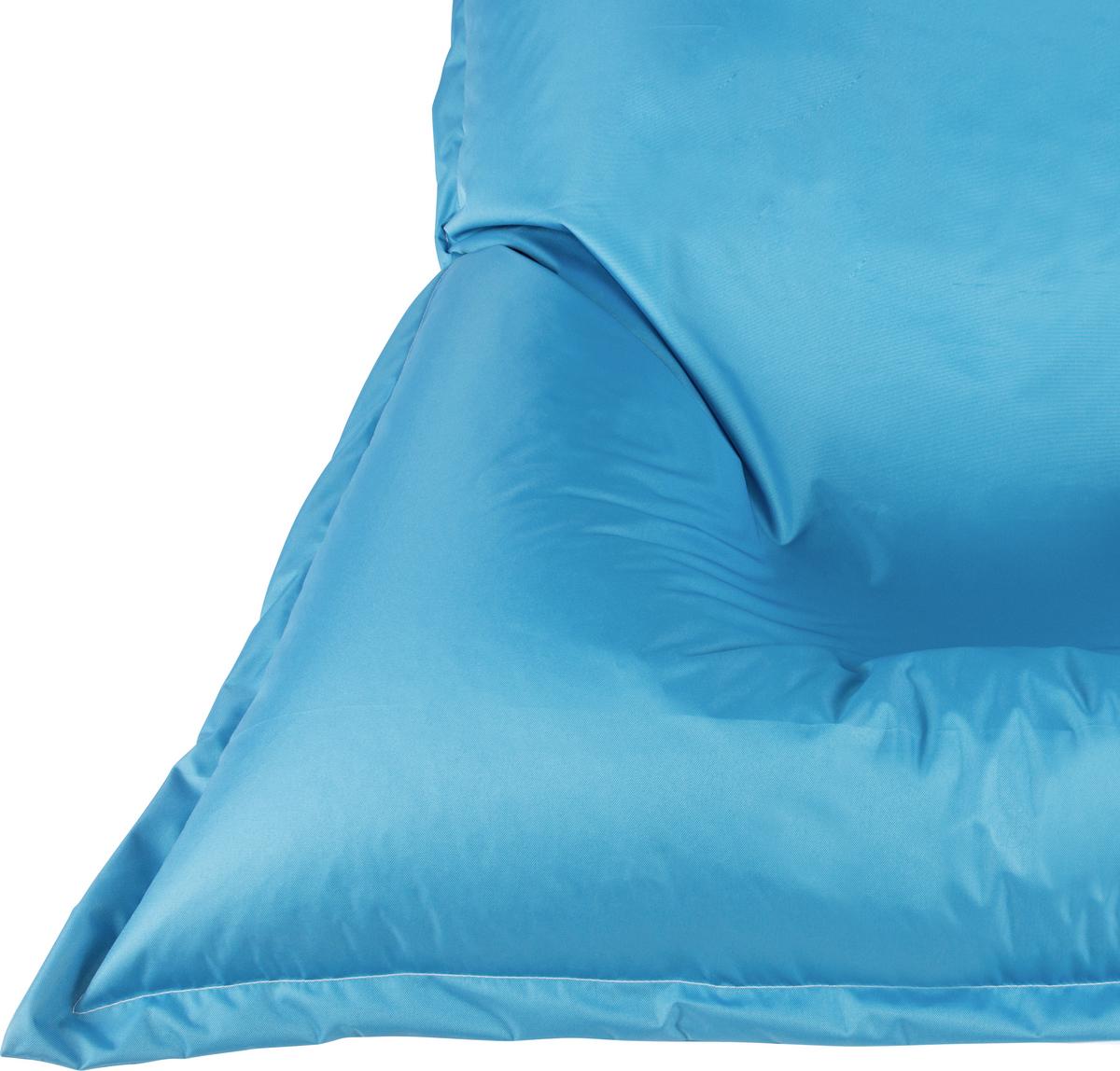 Sedací vak do exteriéru XL modrá 170x130 cm - bílá/modrá, Basics, textil (170/130/40cm) - Ondega