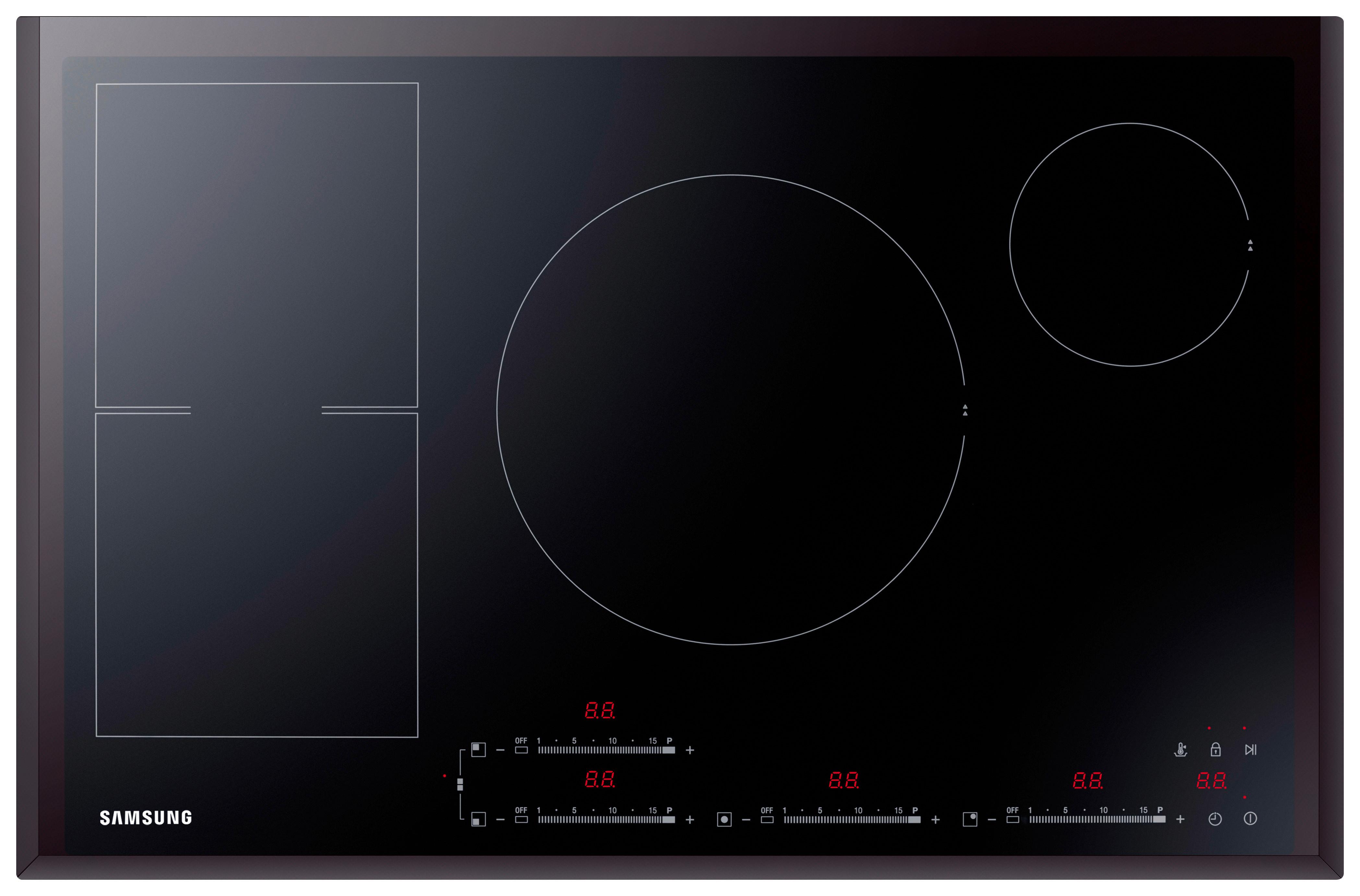 Induktionskochfeld Autark B: 80 Cm Mit Touchfeld - Schwarz, Basics, Glas (80/5,6/52cm) - Samsung