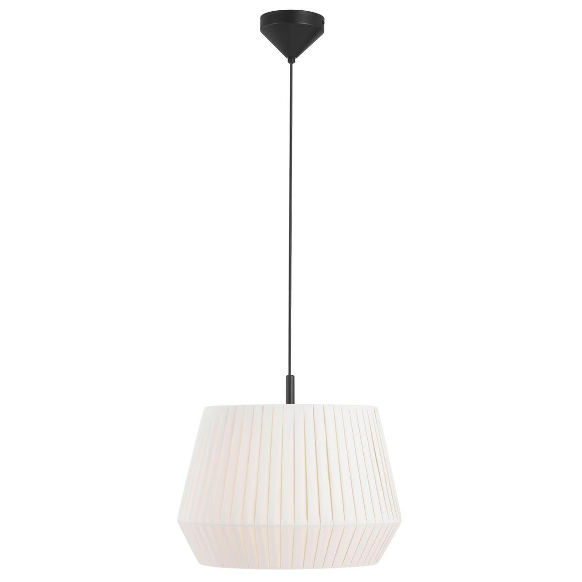 Hängeleuchte Dicte Pela Weiß D: 40 cm - Weiß, Design, Textil (40/33,7cm) - Nordlux