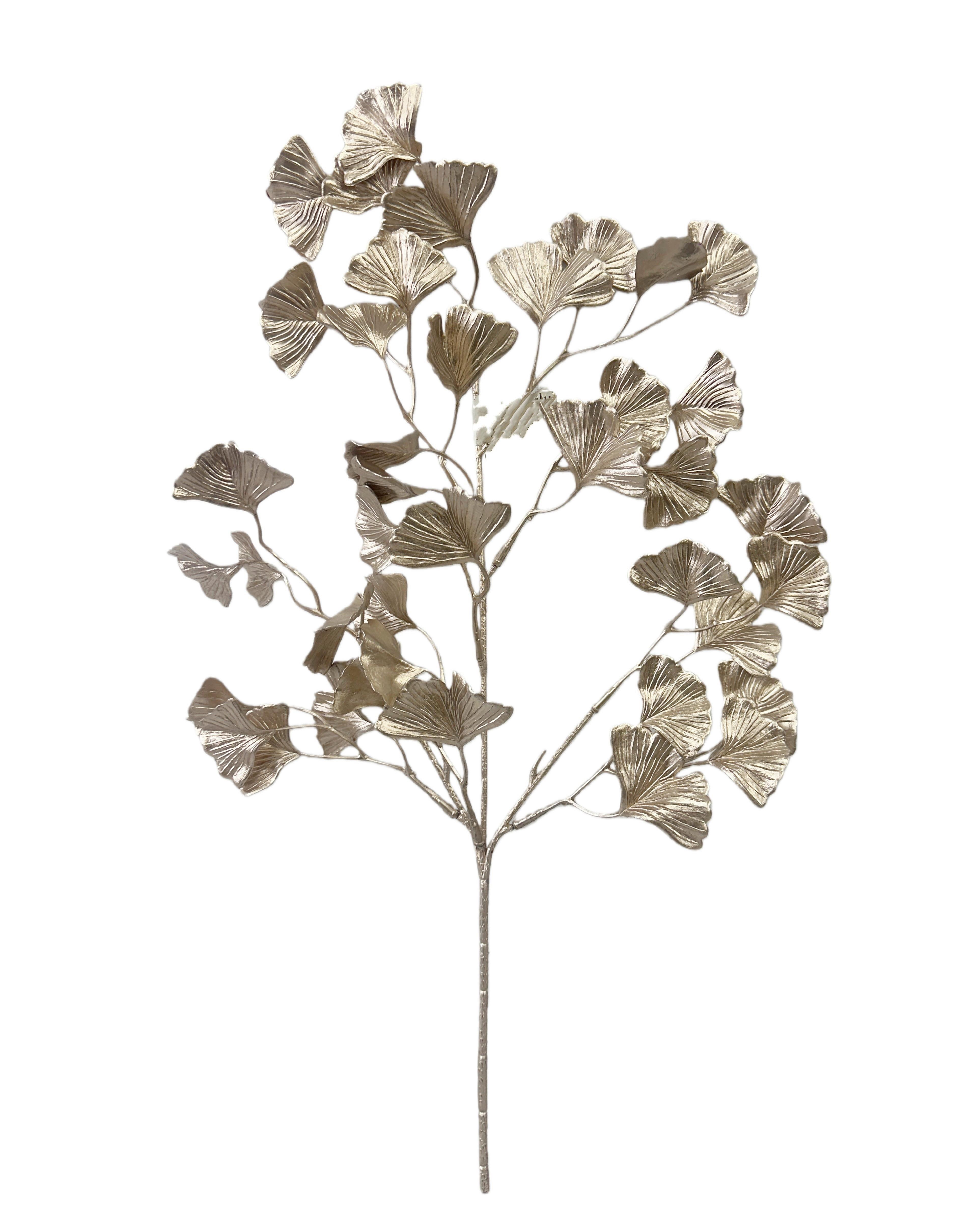 Kunstpflanze Tamara - Goldfarben, KONVENTIONELL, Kunststoff/Metall (24/1/53cm) - Luca Bessoni