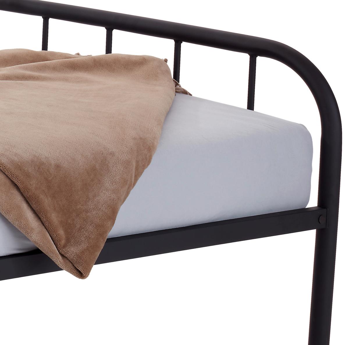 Kovová postel INDUSTRIAL - černá, Moderní, kov (90/200cm)