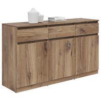 Kommode B: 135 cm Saturn Flagstaff Oak Dekor - Eichefarben, KONVENTIONELL, Holzwerkstoff (135/81/42cm)