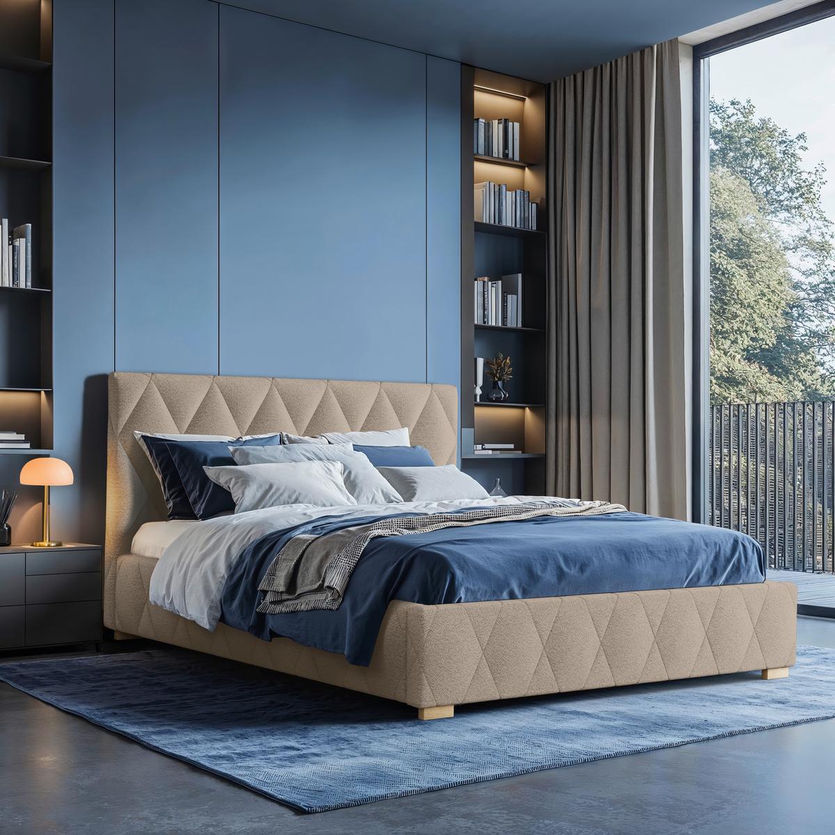 Polsterbett Trivio 160x200 Cm Cappuccino - Cappuccino, MODERN, Holz/Holzwerkstoff (160/200cm) - MID.YOU