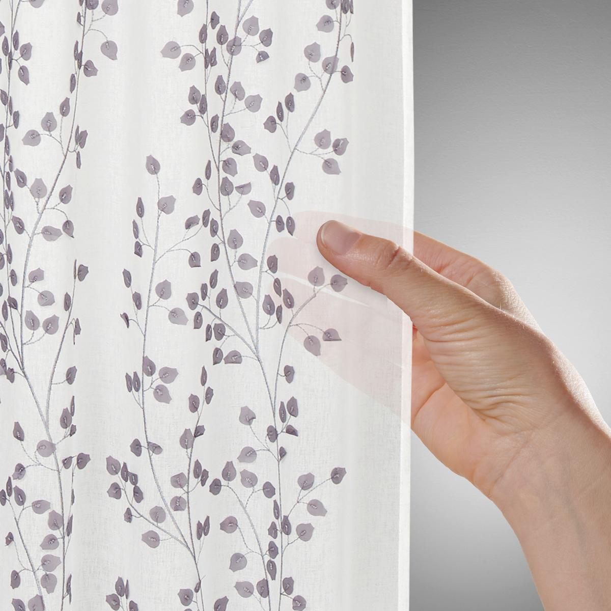 HOTOVÝ ZÁVĚS Livie, 135/245 cm - šedá/bílá, Basics, textil (135/245cm) - Mömax