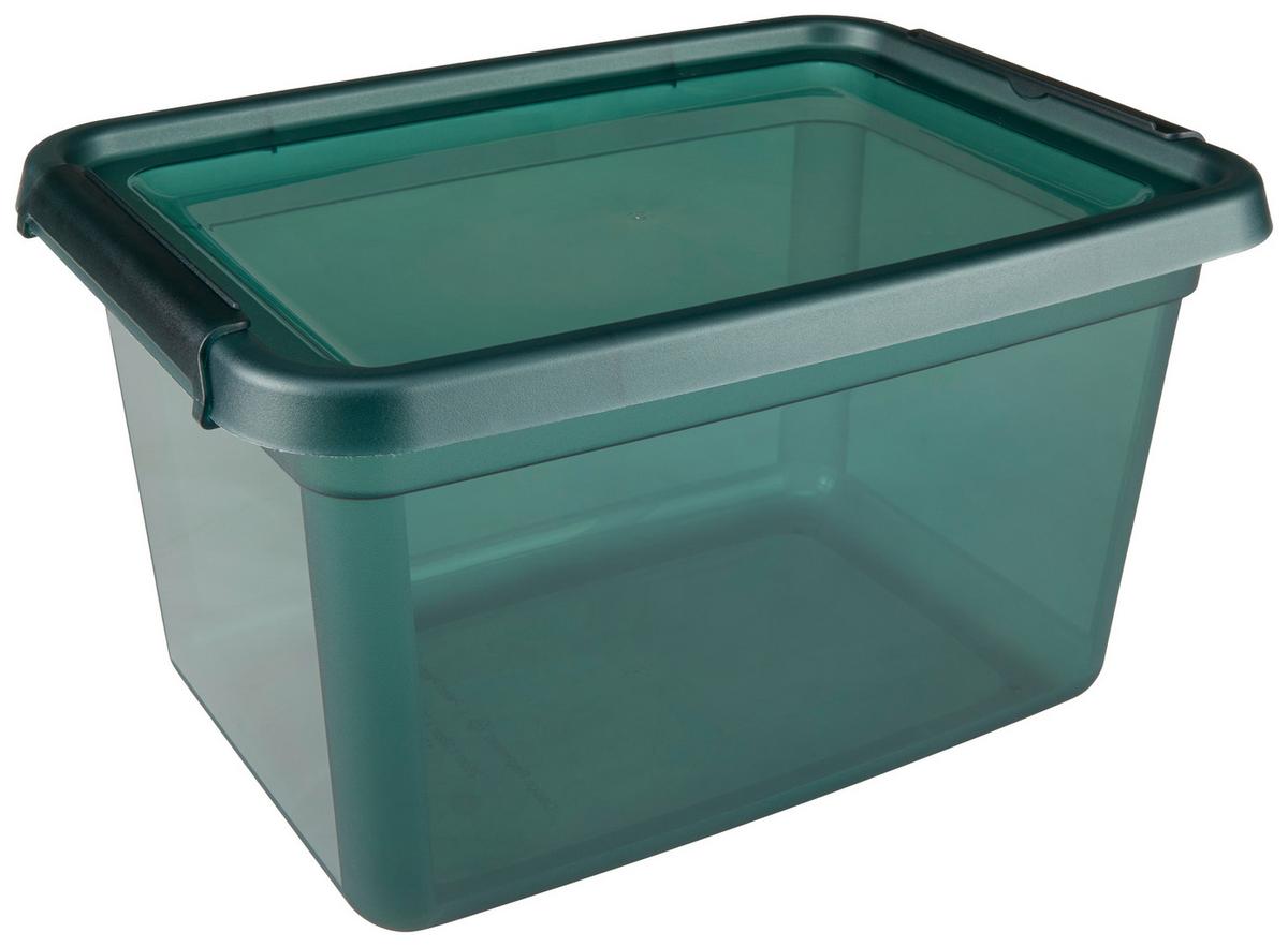 Aufbewahrungsdose Anita - Blau/Schwarz, Basics, Kunststoff (28/38/22,5cm) - Luca Bessoni