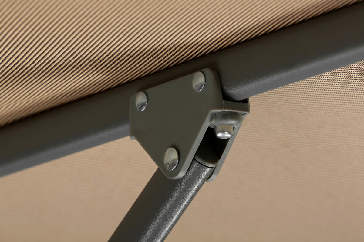 Sonnenschirm Korsika BxHxT: 320x250x320 cm Naturfarben - Anthrazit/Naturfarben, Basics, Textil/Metall (320/250/320cm) - Schneider