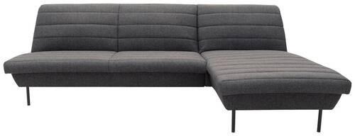 Ecksofa Looks Ix Anthrazit Webstoff - Blaugrau/Schwarz, Design, Textil (274/168cm) - LOOKS by W.Joop