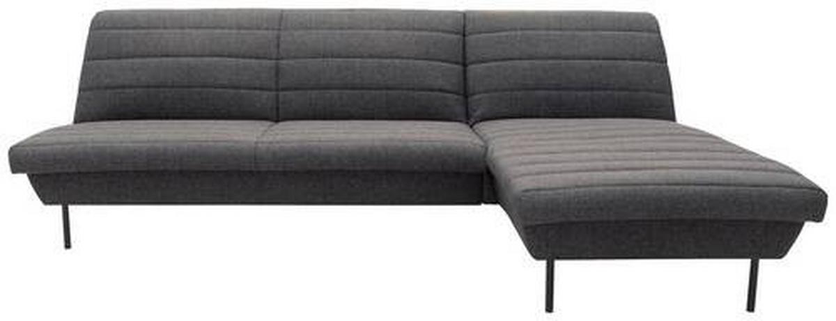 Ecksofa Looks Ix Anthrazit Webstoff - Blaugrau/Schwarz, Design, Textil (274/168cm) - LOOKS by W.Joop