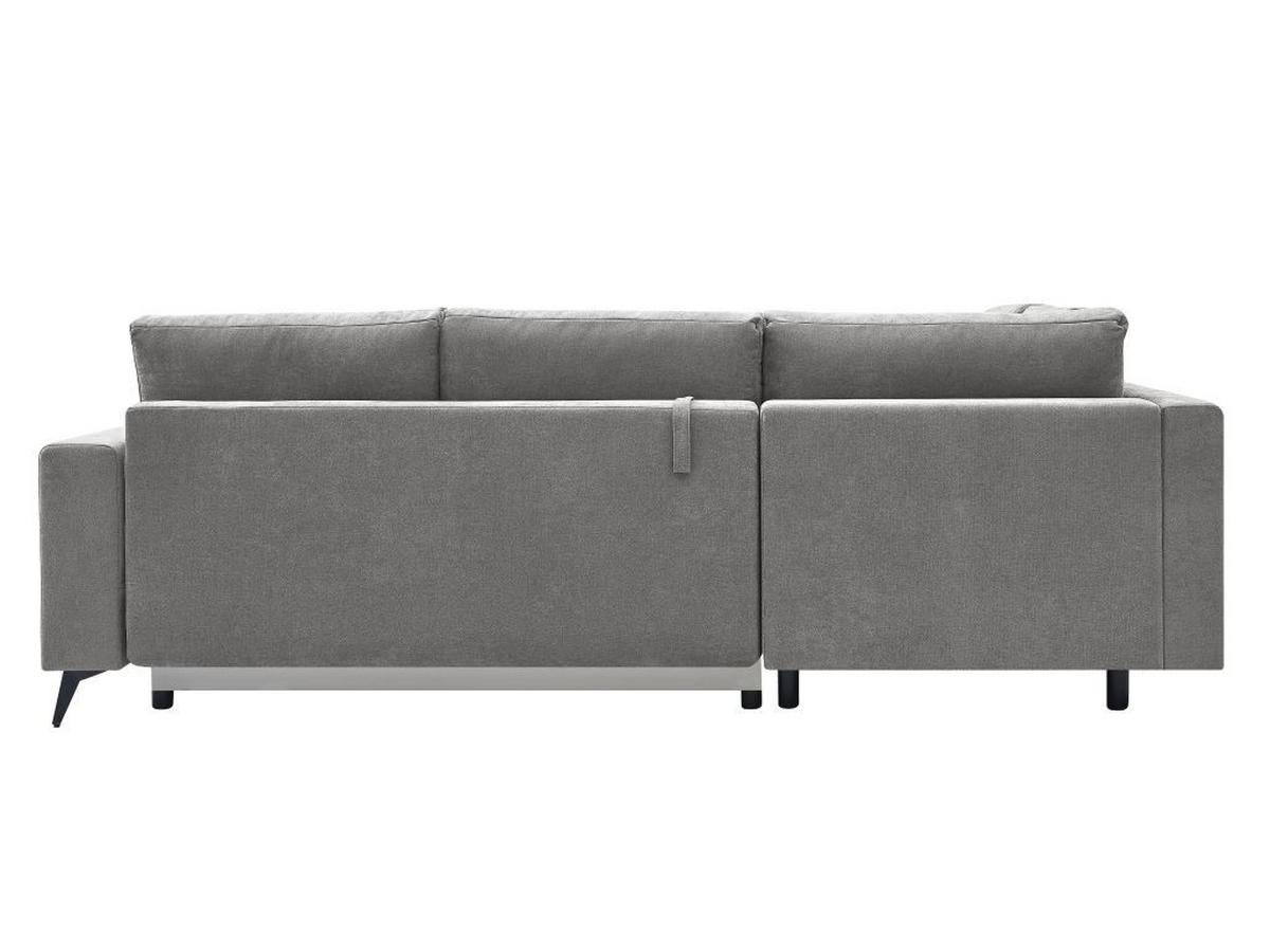 Rohová sedačka TEXAS, ľavá, sivohnedý velúr - čierna/taupe, Konventionell, drevo/textil (203/259cm) - Based