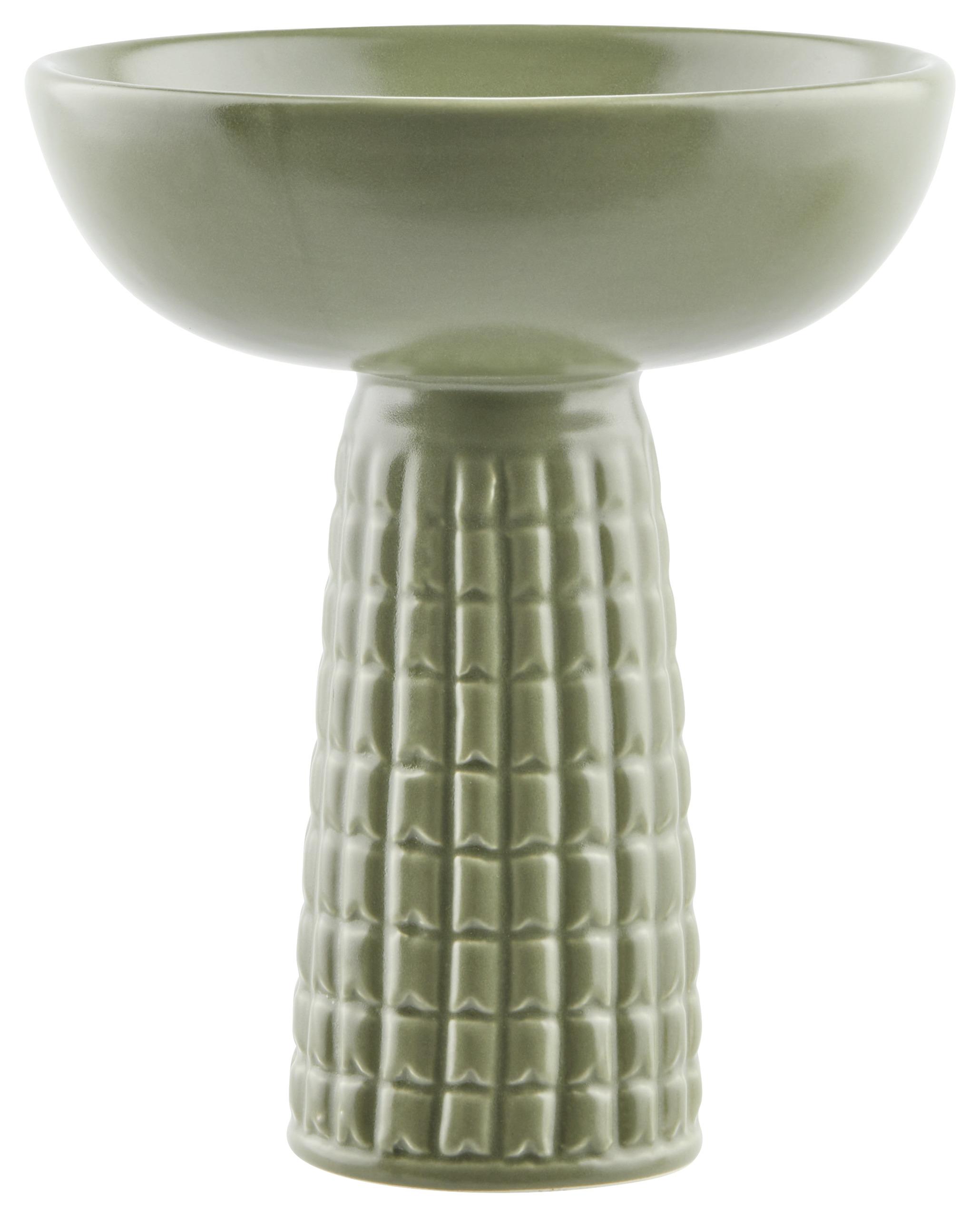 Dekoračná Miska Keiko, Ø: 14,7cm - zelená, Konvenčný, keramika (14,7/17,7cm) - Modern Living
