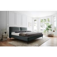 Polsterbett Infinity Liberty Dunkelgrün 180x200cm - Dunkelgrün/Schwarz, MODERN, Textil (180/200cm) - Livetastic
