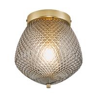 Deckenleuchte Orbiform Messingfarben D: 23cm - Messingfarben, KONVENTIONELL, Glas/Metall (23/25cm) - Nordlux