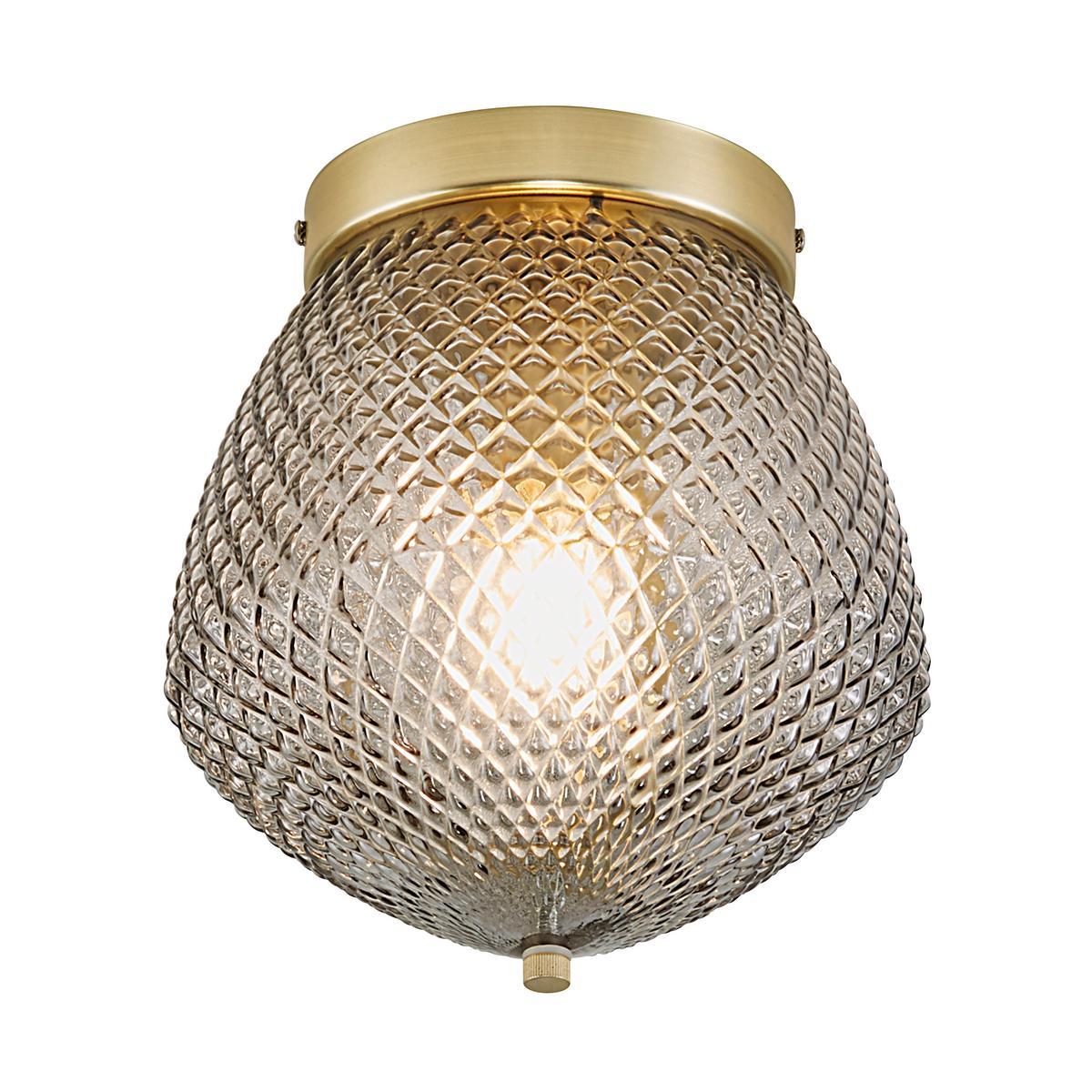 Deckenleuchte Orbiform Messingfarben D: 23cm - Messingfarben, KONVENTIONELL, Glas/Metall (23/25cm) - Nordlux